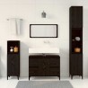 Ensemble de mobilier de salle de bain 3 pcs Chêne noir 630764630764