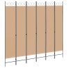 Paravent à 6 panneaux Beige 240 x 220 cm Tissu 630765630765