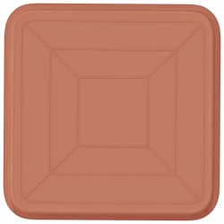 Plateau carré à fleurs 6 pcs Rouge brique 32 x 32 x 2,5 cm 630766630766