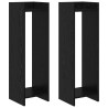 Support de Plante 2 pc Chêne Noir 30 x 30 x 100 cm 630767630767