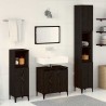 Ensemble de mobilier de salle de bain 3 pcs Chêne noir 630768630768