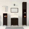 Ensemble de mobilier de salle de bain 3 pcs Chêne noir 630768630768