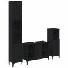 Ensemble de mobilier de salle de bain 3 pcs Chêne noir 630772630772