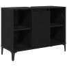 Ensemble de mobilier de salle de bain 3 pcs Chêne noir 630772630772
