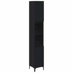 Ensemble de mobilier de salle de bain 3 pcs Chêne noir 630772630772