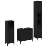 Ensemble de mobilier de salle de bain 3 pcs Chêne noir 630773630773