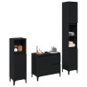 Ensemble de mobilier de salle de bain 3 pcs Chêne noir 630773630773