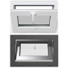 Fenêtre de sous-sol RISOR 60 x 40 cm PVC et verre Anthracite 630774630774