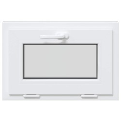 Fenêtre de sous-sol RISOR 60 x 40 cm PVC et verre Anthracite 630774630774