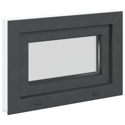 Fenêtre de sous-sol RISOR 60 x 40 cm PVC et verre Anthracite 630774630774