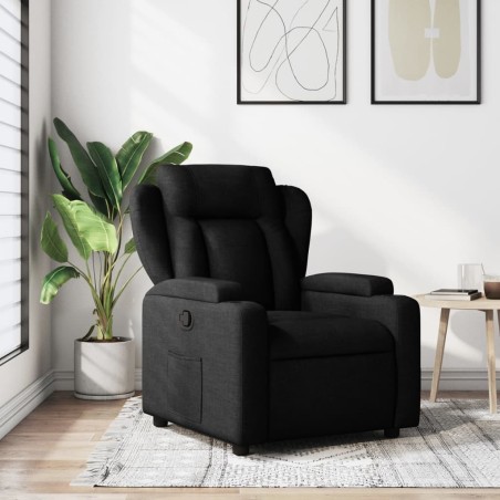Fauteuil inclinable en tissu noir 630775630775