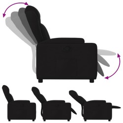 Fauteuil inclinable en tissu noir 630775630775