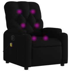 Fauteuil inclinable de massage noir tissu 630776630776