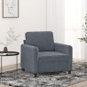 Fauteuil Gris foncé 60 cm Velours 630777630777