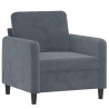 Fauteuil Gris foncé 60 cm Velours 630777630777