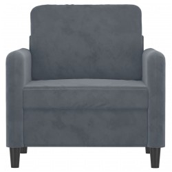 Fauteuil Gris foncé 60 cm Velours 630777630777