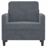 Fauteuil Gris foncé 60 cm Velours 630777630777