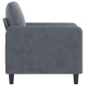 Fauteuil Gris foncé 60 cm Velours 630777630777