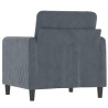 Fauteuil Gris foncé 60 cm Velours 630777630777