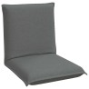 Fauteuil de sol ajustable Gris foncé Tissu 630778630778