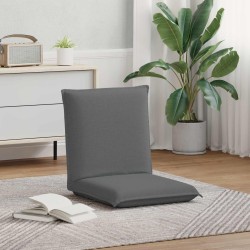 Fauteuil de sol ajustable Gris foncé Tissu 630778630778