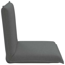 Fauteuil de sol ajustable Gris foncé Tissu 630778630778
