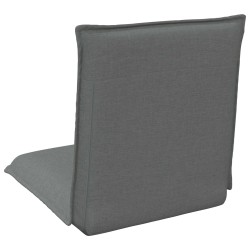Fauteuil de sol ajustable Gris foncé Tissu 630778630778