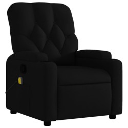 Fauteuil de massage inclinable noir tissu 630779630779