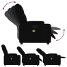 Fauteuil de massage inclinable noir tissu 630779630779