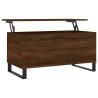 Table basse Chêne marron 90x44,5x45 cm Bois d'ingénierie 630784630784