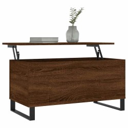 Table basse Chêne marron 90x44,5x45 cm Bois d'ingénierie 630784630784