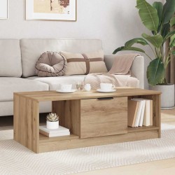 Table basse Chêne artisanal 102 x 50 x 36cm Bois d'ingénierie 630785630785