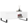 Table basse blanc 90x60x35 cm bois d'ingénierie 630786630786