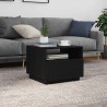 Table basse avec lumières LED chêne noir 50x49x40 cm 630788630788
