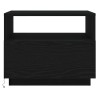Table basse avec lumières LED chêne noir 50x49x40 cm 630788630788