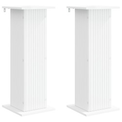 Support de Plante 2 pcs Blanc 30,5 x 30 x 80,5 cm 630790630790