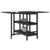 Table à dîner 122 x 80 x 76,5 cm Bois d'ingénierie Chêne noir 630791630791