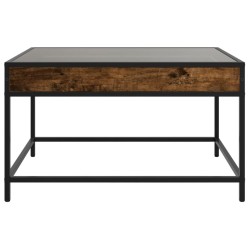 Table basse avec LED infini chêne fumé 70x50x41 cm 630792630792