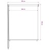 Store roulant d'extérieur 185 (l) x 140 (H) cm beige 630795630795