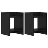 Support de Plante 2 pc Chêne Noir 30 x 30 x 40 cm 630799630799