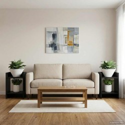 Support de Plante 2 pc Chêne Noir 30 x 30 x 40 cm 630799630799
