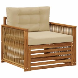 Sofa de milieu extérieur Bois d'Acacia Massif Naturel 630801630801