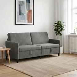 Sofa avec rangement Gris foncé 192 x 78 x 87 cm Polyester 630802630802