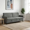 Sofa avec rangement Gris foncé 192 x 78 x 87 cm Polyester 630802630802