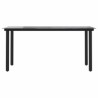 Ensemble à manger de jardin coussins 7pcs noir poly rotin verre 630805630805