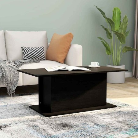 Table basse noir 102x55,5x40 cm bois d'ingénierie 630806630806