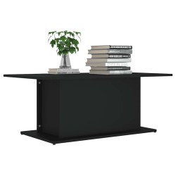 Table basse noir 102x55,5x40 cm bois d'ingénierie 630806630806