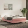 Matelas de lit à ressorts ensachés fermeté moyenne Rose 140x200x20 cm Velours 630808630808