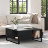 Table basse Chêne noir 80 x 80 x 36,5 cm Bois d'ingénierie 630812630812