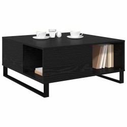 Table basse Chêne noir 80 x 80 x 36,5 cm Bois d'ingénierie 630812630812